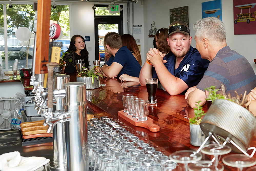 Inside view of the Sacramento Brew Bar