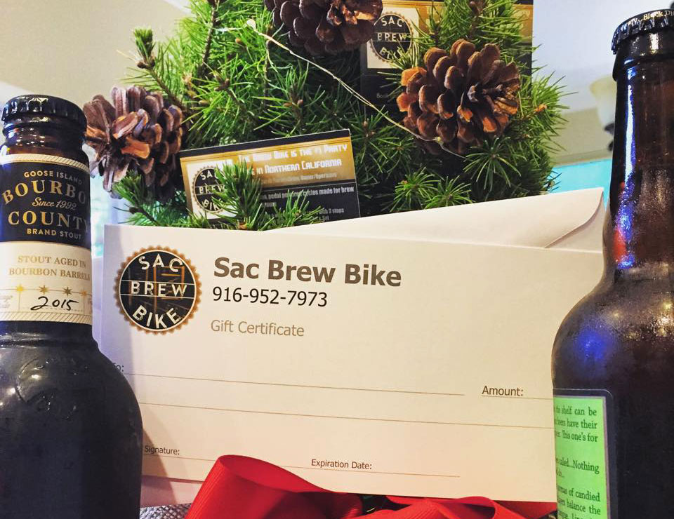 Sac Brew Bike Gift Certificates